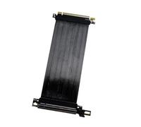 CHAKAE PCIe 5.0 X16 Gen5 Compatible Right Angled Cable Silver Plateds Wire 64GT/s Bidirectional Transfer Low Dielectrics Low Dielectrics Graphics Card Cable