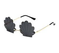 CHAKAE Popular Rimless Shell Sun Glasses For Parties And Music Festivals With Bright Color Great For Fashionable Women Wear Festival