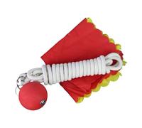 CHAKAE Resiliency Meteors Hammer Ball Rope Darted Meteors Hammer Rubber Throw Weight for Wushu Art Training and Fitness Balanced Swing Fitness Equipment