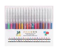 CHAKAE Retractable Colored Gel Inks Pen 1.0MM Glittering Metallic For Journal Planner Notebook Scrapbooking Note Taking With Glitter Ink