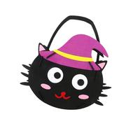 CHAKAE Seasonal Pumpkin Collector Bag Big Capacity Design Felt Fabric Party Essential for Kids Gatherings Trick Or Treats Candy Bag