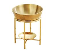 CHAKAE Stainless Steels Essential Oil Burners Large Capacity Aromatherapist Diffuser Detachable Bowl Tealight Candle Holder