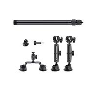 CHAKAE Suction Car Mount Set For Action Cameras 47.2inch Extension Stick Included For 360 Action Cameras Low Profilde Filming