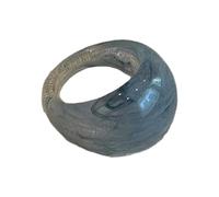 CHAKAE Thick Acrylic Resin Rings Wide Band Jewelry Bold Dome Acrylic Resin Rings Thick Stackable Fashion Jewelry For Wome Lightweight