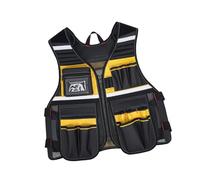 CHAKAE Tool Vest With Pockets Weight Dispersal Work Vest Purpose Tool For Carpenter Electrician Woodworker Builders Work