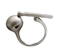 CHAKAE Unique Designs Mokugyo Pattern Rings Sturdy Alloy Comfort Fits Accessory Portable For Trendy Men And Women Daily Use Rings