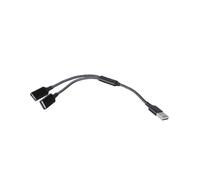 CHAKAE USB Male To Double Female Split Converter For Laptop Flashing Drives With Fast Speed Data And Power Charging Aluminum USB Adapter