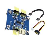 CHAKAE USB2.0 9Pin Header Splitter Double Port Expansion Adapter For PC Small Form Factor Case Not Require External Power USB Header Splitter