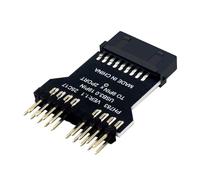 CHAKAE USB3.0 19Pin To Double Output USB2.0 9Pin Expansion Card For Desktop Motherboard Header Conversion Water Cooling Motherboard Adapter