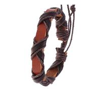 CHAKAE Vintage Styles Handwoven Sturdy PU Leather Bangle For Men And Women Portable For Everyday Wear And Special Occasions Comfortable Wear