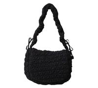 CHAKAE Warm Padded Shoulder Bag For Ladies Underarm Bags Lightweight Nylon Handbag With Multiple Compartments Puffer Bag