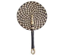 CHAKAE Woven Straw Fan Grass Handwoven Fan Handmade Fan Nordic Hanging Decorations for Bedroom Wedding