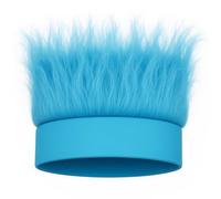 CHAKAKA Hairy Headband, Crazy Hats Funny Trolls Hair Wig for Adults,Fun Costume Party Accessories for Spirit Week,Halloween,Cosplay (Solid color, Sky Blue)