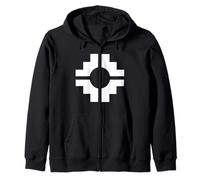 Chakana Cross Symbol Incan Andean Ancient Peru Spiritual Art Zip Hoodie