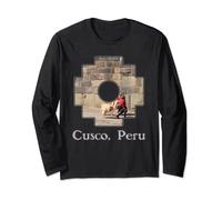 Chakana Inca Cross In Cusco, Peru Llama Andina Women Alpaca Long Sleeve T-Shirt