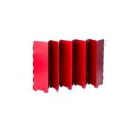 CHAKEUZND camp stove windshield, Foldable Aluminum Alloy Gas Stove Wind Shield Outdoor Camping Windscreen Multicolor Multiple Sizes Pack of 10 or 12(Red,10)