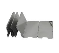 CHAKEUZND camp stove windshield, Pack Of 9 Foldable Aluminium Alloy Camping Stove Windshield For Outdoor Picnic Travel