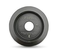 CHAKEUZND grinding wheel, 75mm 3" Vacuum Brazed Diamond Wheel Half Round Edge Arbor 7/8" Grit 60 Multiple Sizes(1,15mm)