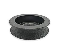 CHAKEUZND grinding wheel, Diamond Grinding Wheel 3 Inch Diameter 15mm Height for Half Round Edge on Concrete Marble Granite Quartz Multiple Sizes(Half-Round(H 15mm))