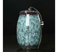 CHAKEUZND Pet Coffin， Ceramic Small Pet Cremation Urn Multicolor 6x13.3cm 300ml(Type 3)