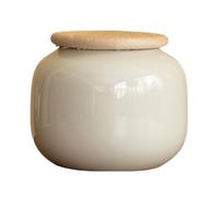 CHAKEUZND Pet Coffin， Multicolor Ceramic Urns Serve As Human Ashes Memorial Keepsake(White)