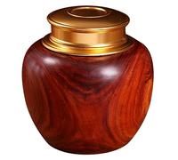 CHAKEUZND Pet Coffin， Wood Cremation Urn For Human Ashes Multicolor(A)