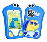 CHAKEYAKE Children's Mobile Phone, Children's Camera in Smartphone Format with 2.8 Inch Touch Screen, Dual Camera, Photo Video Functions, MP3 Player, 32 GB SD Card, Birthday Gifts, Learning Phone, Toy