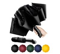 Chakipee Conlun Compact Umbrella Windproof Strong - Automatic Windproof Inverted Umbrellas for Men and Women, 210T Fabric 105cm Span, 10 Large Ribs Blue Umbrella 27 inch