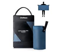 Chakipee Quick Dry Microfibre Towels Travel & Camping Microfiber Towel. Fast Drying, Super Absorbent & Ultra Compact for Travel, gym, sports, camping, Beach & hiking, 1 Pack, 120 x 60cm, Navy Blue