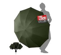 Chakipee Umbrella Windproof Strong Automatic Large Green Folding Umbrellas Travel Compact for Wind and Rain Resistant - Portable 210T Fabric - 10 Ribs Durable For Mens Women Umbrella