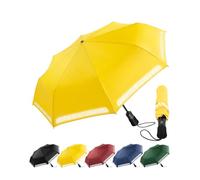 Chakipee Umbrella Windproof Strong Compact Travel Black Pocket Automatic Reflective Safety Strip Folding Outdoor for Rain Inverted Umbrellas for Men and Women 8 Ribs Portable