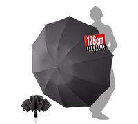 Chakipee Umbrella Windproof Strong Travel Compact Automatic Large Grey Folding Umbrellas for Wind and Rain Resistant - Portable 210T Fabric - 10 Ribs Durable For Mens Women Umbrella