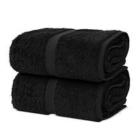 Chakir Turkish Linens, 100% Cotton Premium Quality Turkish Bath Sheets (35''x70'' Large Bath Sheet Towels - Black)