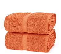Chakir Turkish Linens, 100% Cotton Premium Quality Turkish Bath Sheets (35''x70'' Large Bath Sheet Towels - Coral)