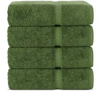 Chakir Turkish Linens | Hotel & Spa Quality 100% Cotton Premium Turkish Towels | Soft & Absorbent (4-Piece Bath Towels, Moss)
