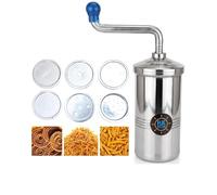 Chakli Maker/Idiyappam Press/Murukku Machine/for Sev, Namkeen,Noodles,Maggi Kitchen Utensils Stainless Steel 6 Jalis 1pcs.