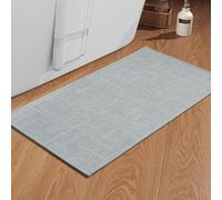 chakme Bathroom Rug 43 x 81 cm Non-Slip Bath Mat with Rubber Backing Bath Mat Non-Slip Washable Bath Mat Bathroom Shower Mat Light Grey