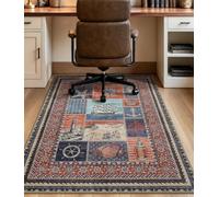 chakme Office Chair Mat for Hardwood Floor Non Slip 45"x60", Orange Ocean | Machine Washable, Desk Protector Mat for Rolling Computer Chairs