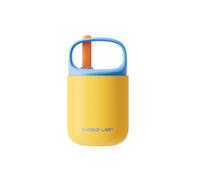 CHAKO LAB Baobao Cup Yogurt Cup (Blue and Yellow, 4" L x 4" W x 7" H, 450ml, Modern Style, Insulated Food Cup)