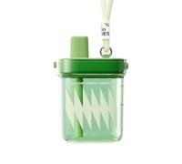 CHAKO LAB Portable Flat Water Bottle 24oz（700ml） Portable square water bottle with straw,BPA Free Tritan，Leak proof，Light weight,For travel,Gym,Fitness,Work,Camping etc