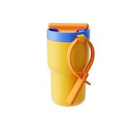 CHAKO LAB Stainless Steel Insulated Water Bottle with Two Drinking Ways | Twist Tumbler BPA-Free Leak-Proof | 17 oz Bottle with Ceramic coating | Orange