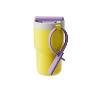 CHAKO LAB Stainless Steel Insulated Water Bottle with Two Drinking Ways | Twist Tumbler BPA-Free Leak-Proof | 17 oz Bottle with Ceramic coating | Lemon