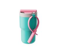 CHAKO LAB Stainless Steel Insulated Water Bottle with Two Drinking Ways | Twist Tumbler BPA-Free Leak-Proof | 17 oz Bottle with Ceramic coating | Mint Teal