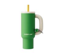 CHAKOLAB BaWangCup Insulated Water Bottle drinkware Green＆White Tumbler 1000ml | Ceramic Liner