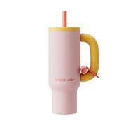 CHAKOLAB BaWangCup Insulated Water Bottle drinkware Pink＆Yellow Tumbler 1000ml | Ceramic Liner