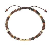 Chakra Bracelet,4Mm Natural Colorful Picasso Braided Bracelet,Faceted Gold-Plated Beads Adjustable Jewelry,Reiki Yoga Spiritual Gifts for Women Best Friends