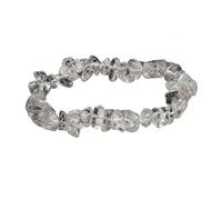 Chakra Bracelet,Natural Irregular Gravel Crystal Bracelets Reiki Elastic Crystal Bangle Jewelry for Women Men Christmas Birthday Gifts White Crystal