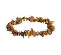 Chakra Bracelet,Natural Irregular Gravel Crystal Bracelets Reiki Elastic Crystal Bangle Jewelry for Women Men Christmas Birthday Gifts Tiger Eye