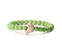 Chakra Bracelet,Niche Design 8Mm Natural Gemstone Stone Crystal Dolphin Relief Reiki Yoga Elastic Beaded Bracelets,Energy Jewellery for Women Men Green Pine