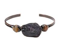 Chakra Bracelet,Open Simple Light Luxury Natural Gemstone Crystal Irregular Rough Stone Relief Reiki Yoga Bracelets,Energy Jewellery for Women Tiger Eye